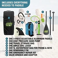 Aquacruz Suncruzer 9.5 ft. Inflatable Stand Up Paddle Board Set with Accessories