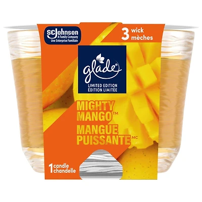 Glade® Scented Candle Air Freshener, Mighty Mango™