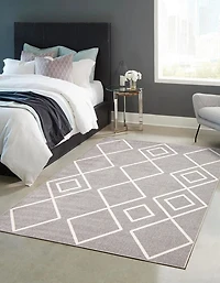 Tapis Lavable ECARPET Géométrique pour Chambre, Salon, Chambre d'Enfant