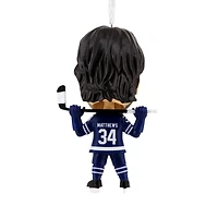 Décoration Hallmark de Noël, Auston Matthews, Les Maple Leafs de Toronto, LNH, à tête branlante