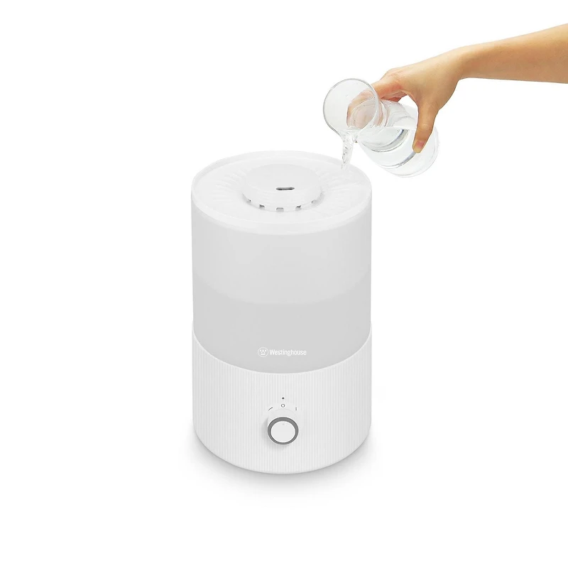 Westinghouse Top Fill Ultrasonic Cool Mist Humidifier, 3.3L, Filter Free, 7 Color Changing