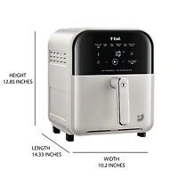 T-fal Infrared Air Fryer, 7-in-1, 5L/5.3QT, Infra-heat™ Technology, No-Preheating, Faster, Juicier, Crispier, Oat