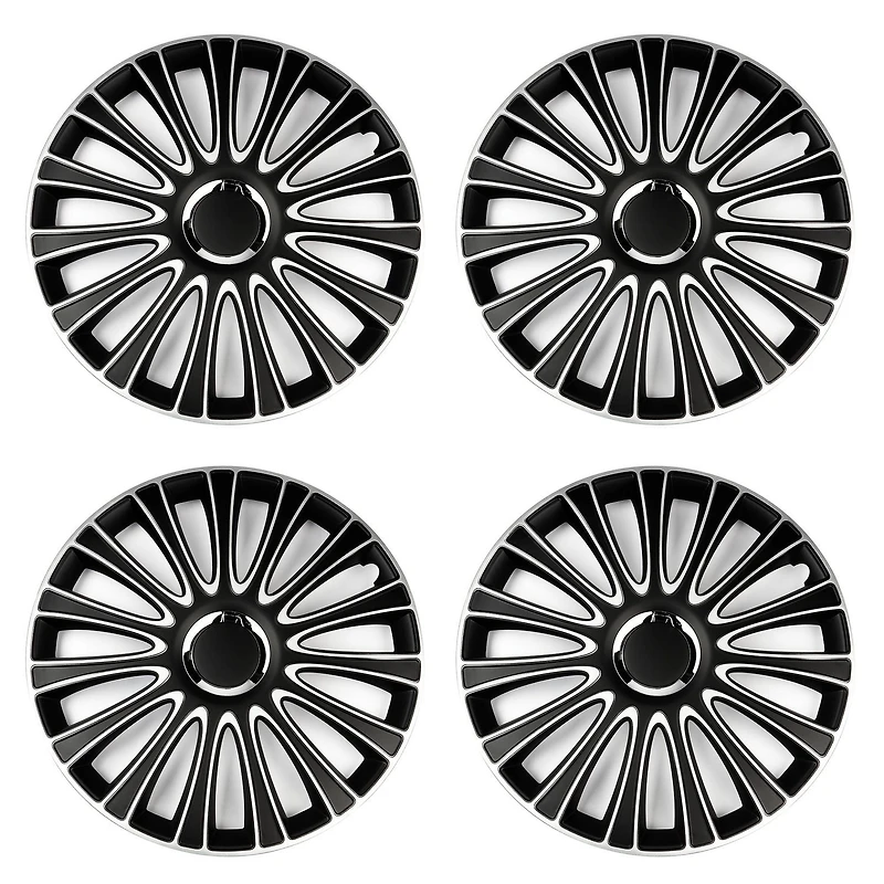 Alpena 16" Le Mans Wheel Covers, Silver, set of 4
