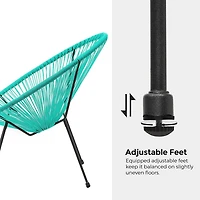Songmics 3-Piece Acapulco Patio Furniture Set, Green