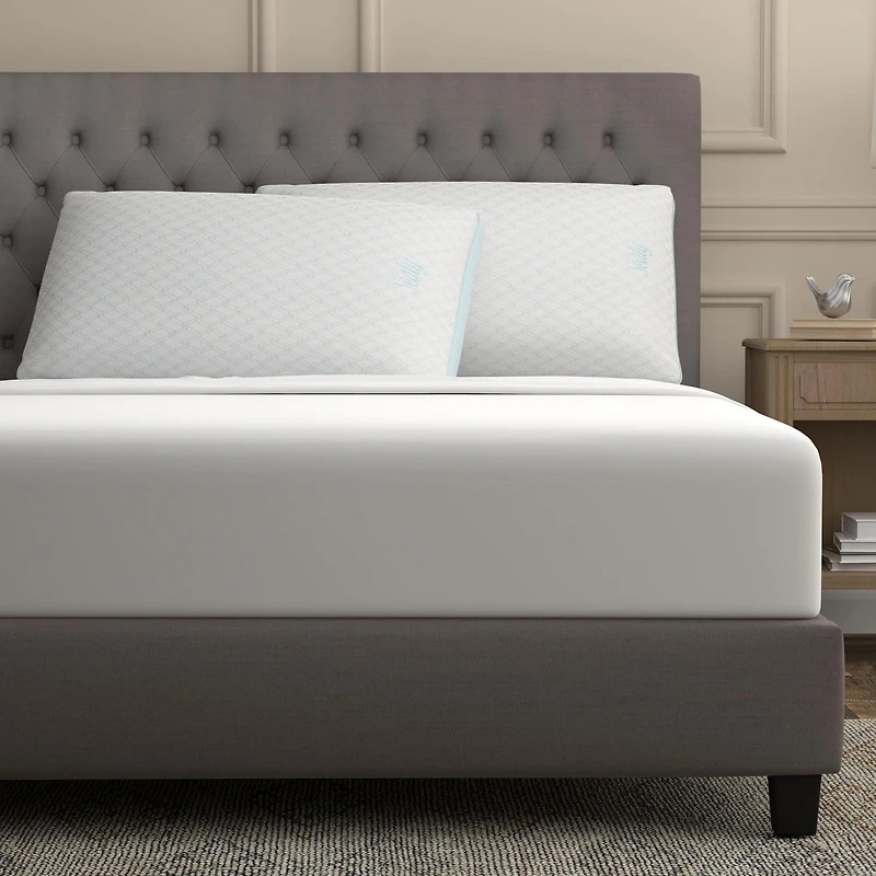 Oreiller de lit Sealy Cooling Extra Ferme avec technologie Cool Touch, format Queen Lavable en Machine Oreiller refroidissant Sealy