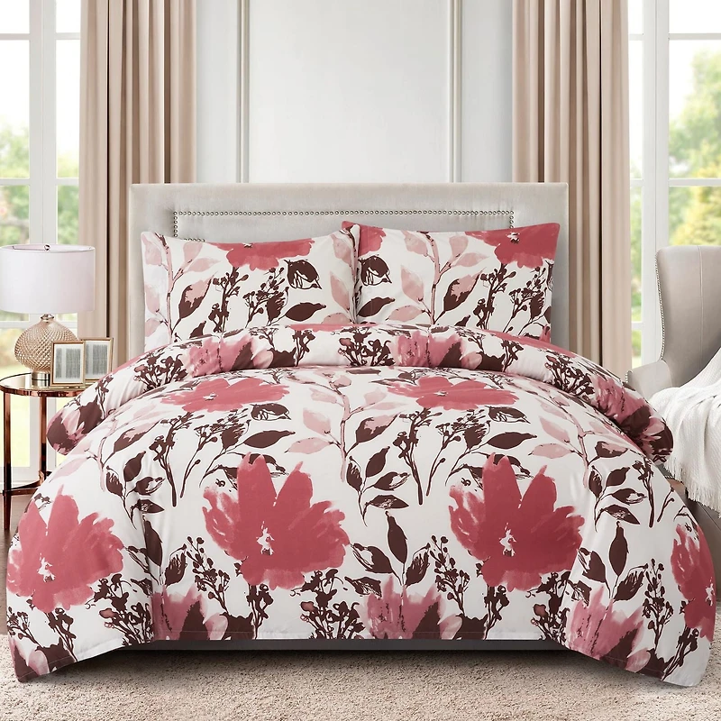 Marina Decoration Ultra Soft Silky Zipper Rich Printed Rayon from Bamboo All Season Duvet Cover Set with Pillowcases