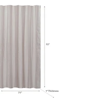 IH Casa Decor Curtain De Douche En Relief Avec C Crochets Taupe