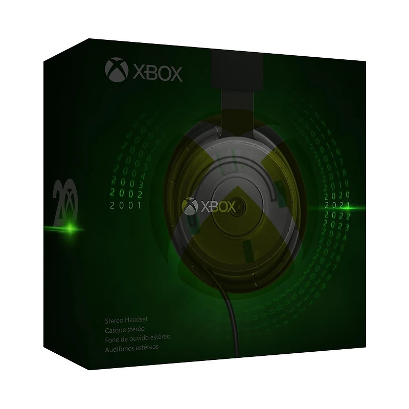 Xbox Stereo Headset – 20th Anniversary Special Edition for Xbox Series X|S, Xbox One, and Windows 10 PCs
