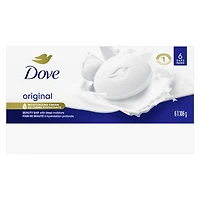 Dove Pain de Beauté nettoyant doux pour la peau et hydratant pour un soin cutané doux Original conçu avec 1/4 de crème hydratante