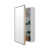 Madison Gold Medicine Cabinet, 22x28"
