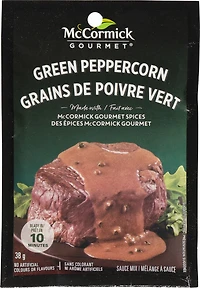 McCormick Gourmet, qualité supérieure, mélange pour sauce sèche, poivre vert