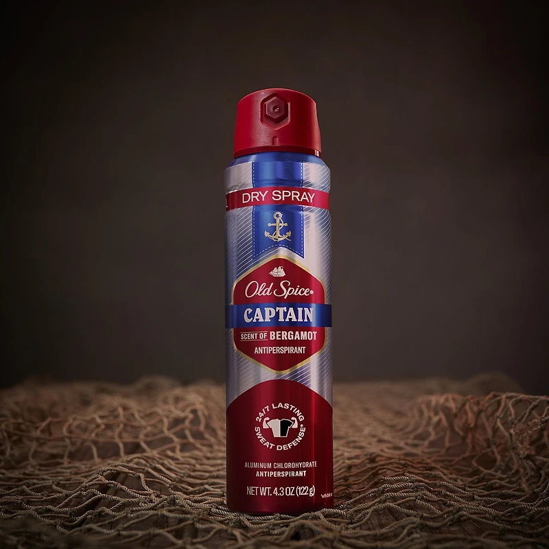 Old Spice Men's Antipespirant & Deodorant Invisible Dry Spray Ultimate Captain