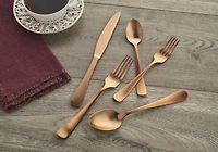 Ens. coutellerie Melodie de Hampton Forge en cuivre