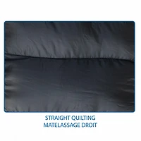 Sac de couchage à capuche Ozark Trail -10C, 216cm(L) x88.9cm(W), note température +14℉/-10℃, extérieur en polyester, Noir 216cm(L) x88.9cm(W)
