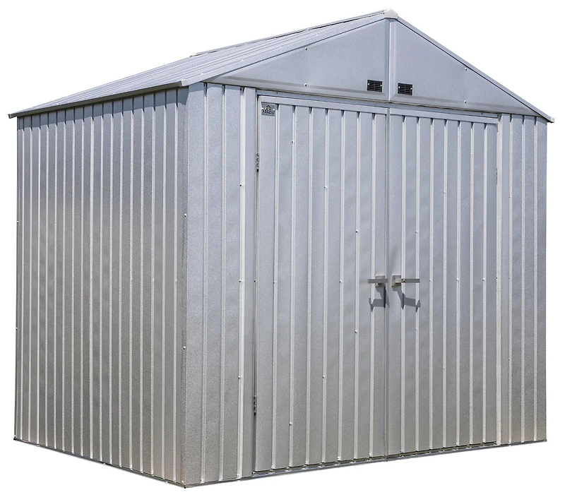 Arrow Elite Steel Storage Shed, 8x6, Galvalume