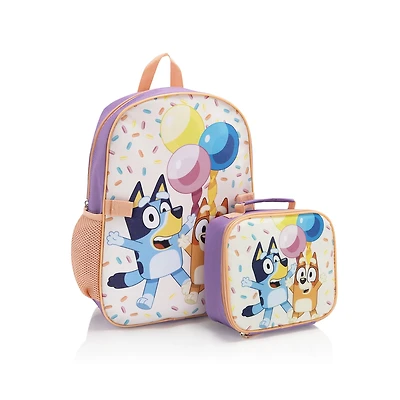 Ensemble 2 pièces BBC Kids Bluey (Sac à dos & Sac à lunch) (B-EST-BL02-25BTS) Ensemble 2 pièces Bluey