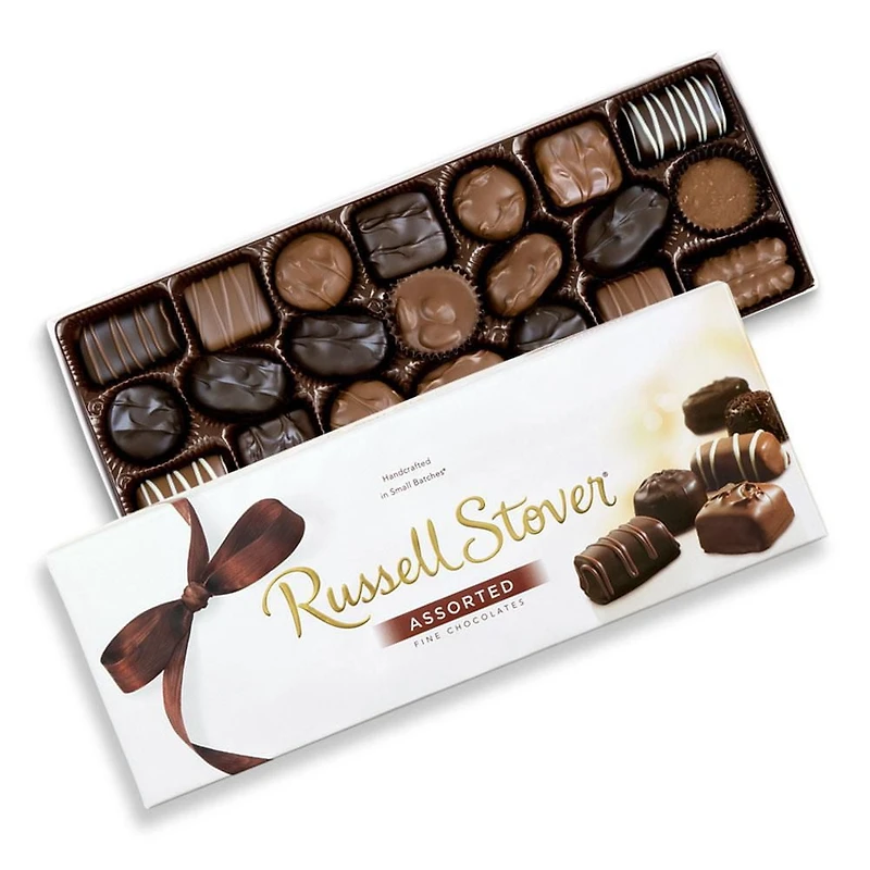 Assortiment de chocolats Russell Stover – Boîte-cadeau à ruban