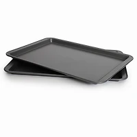 Pillsbury 2pc cookie sheet set , 15" x10", 2-Pack Med Cookie Sheet