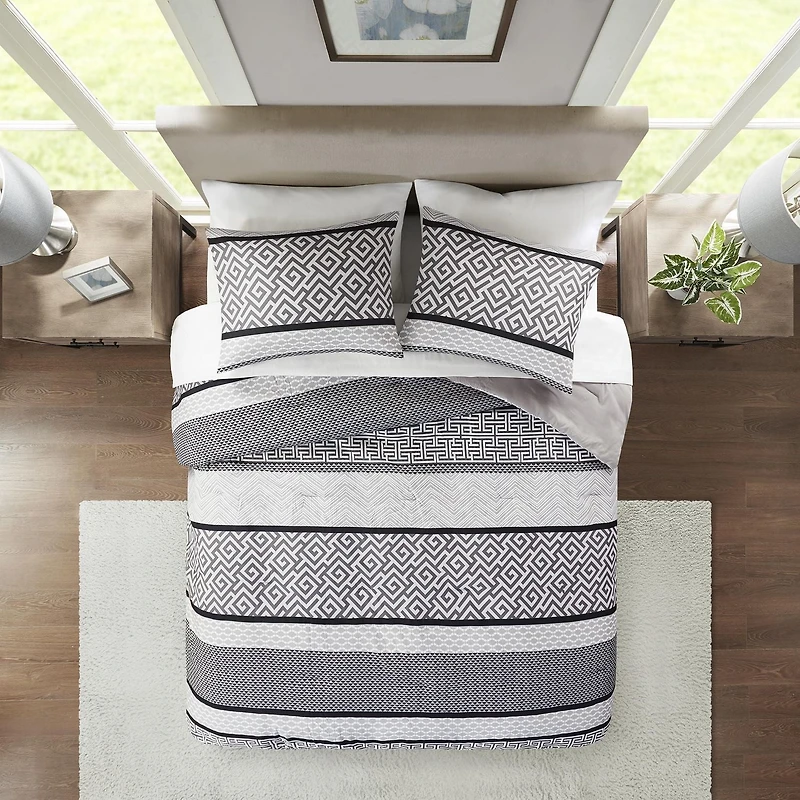 Mainstays Greek Key 7pc Bed in a Bag Set