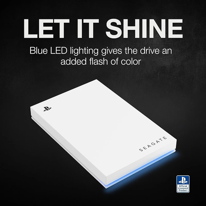 Seagate Game Drive for PS5 5TB External HDD - USB 3.0, Officially Licensed, Blue LED, Licensed for PS5™ and PS4™ STLV5000301