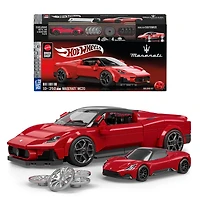 Mattel Brick Shop Hot Wheels Maserati MC20 Building Toy Kit (250 Pieces), for Collectors - Walmart Exclusive