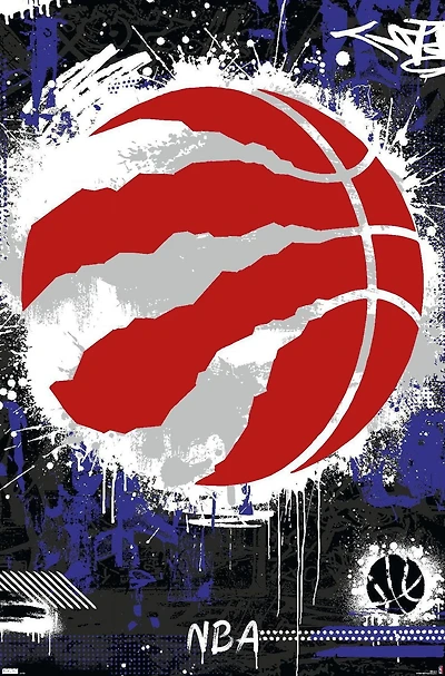 NBA Toronto Raptors - Maximalist Logo 23 Wall Poster, 22.375" x 34"