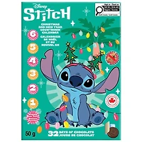 Stitch, Calendrier de Noël et du Nouvel An, 32 jours de chocolat au lait 50 g