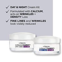 Anti-Wrinkle Day & Night Moisturizers 55+ with Calcium, Skin Care Kit | Wrinkle Expert, With Calcium