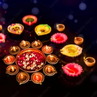 Way To Celebrate Bol Urli en métal pour décoration de Diwali, finition or, 11,75 pouces