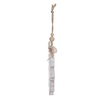 HOLIDAY TIME 5IN WOOD SNOWFLAKE ORNAMENT