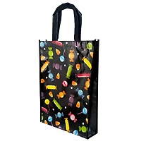 Sac fourre-tout non tissé multicolore pour bonbons d'Halloween, 29,2 x 40,6 x 7,6 cm, idéal pour célébrer Sac fourre-tout de bonbons