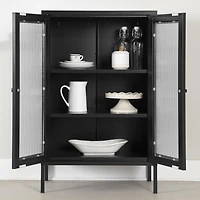 Storage Cabinet with Glass Doors from the collection Eddison South Shore