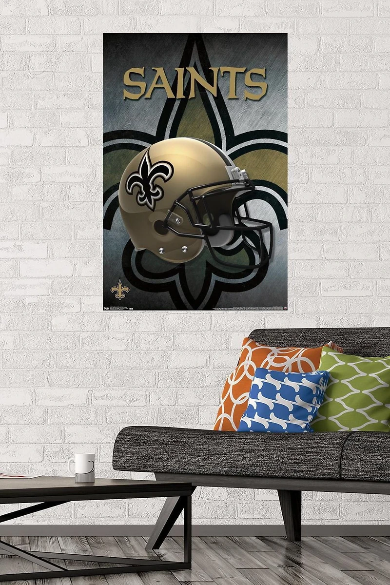 NFL New Orleans Saints - Helmet 16 Wall Poster, 22.375" x 34"