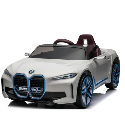 KidsVip 12V Édition complète sous licence BMW I4 4x4 Voiture autoportée pour enfants et tout-petits