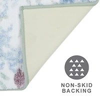 home trends Pastel Floral Digital Print 2 Piece Bath Rug Set