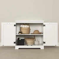 South Shore Prairie 2-Door Storage Cabinet, in Pure White