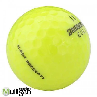 Mulligan - 60 balles de golf récupérées Bridgestone Lady Precept 4A, Jaune