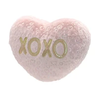 Façon de célébrer la Valentine Big Heart Xo Pillow, rose
