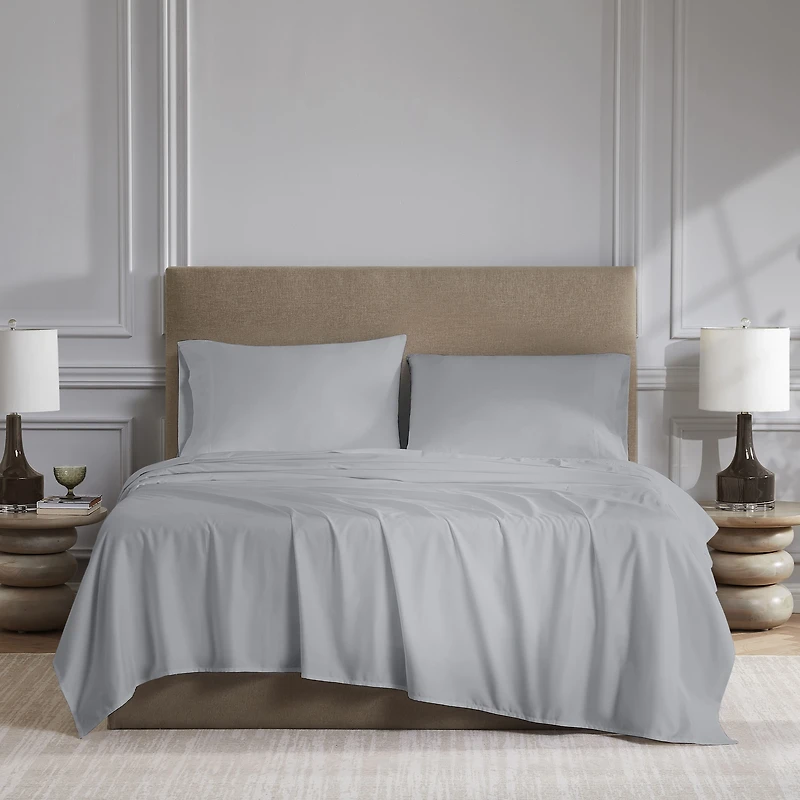 hometrends 300 TC Brushed Percale Flat Sheet, Size: Twin
