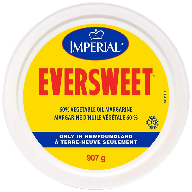 Imperial Eversweet 60% Vegetable Oil Margarine 850 g, Only in Newfoundland