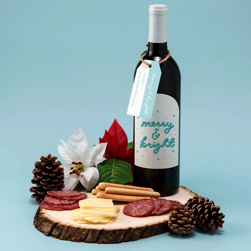 Avery Étiquettes arrondies blanches de bouteilles de vin, 4¾" x 3½", pour imprimantes laser et à jet d’encre - 22811