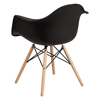 Heavenly Collection Bucket Armchair with Wood legs