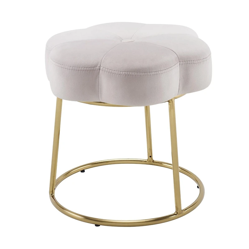 Sabine Accent Vanity Stool, Pink