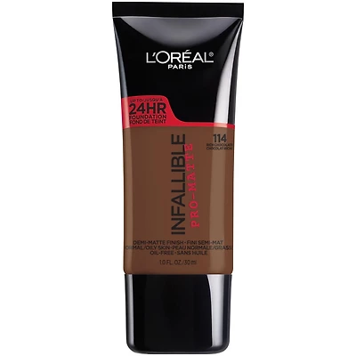 L'Oréal Paris Pro- Matte Foundation| Oil-Free, Lightweight, Longwear Face Makeup Up to 24hr| Classic Ivory, 30  ML, 30  ML