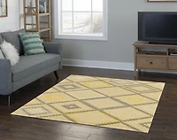 Aspire Wool Stitch Natural & Grey 5' x 8' Area Rug