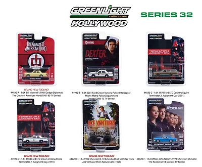 GreenLight 1:64 Hollywood Jouet Véhicules Série 32