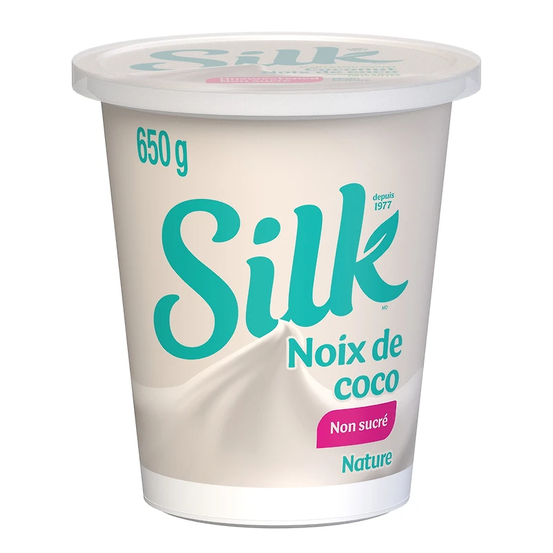 Silk Yogourt végétal, Nature non Sucré, à base de Noix de Coco 650 g