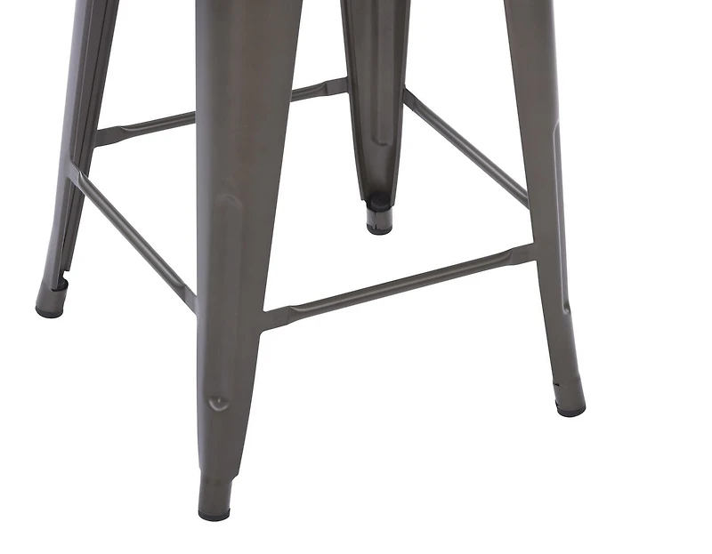 Ensemble de 4 tabourets de bar en métal de 24 po de Mainstays - Multicolores