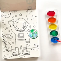 TINY HANDS Ensemble de blocs d'art aquarelle préimprimés, 20 dessins, 3 ans et plus, enfants, peinture WATERCOLOR KIT