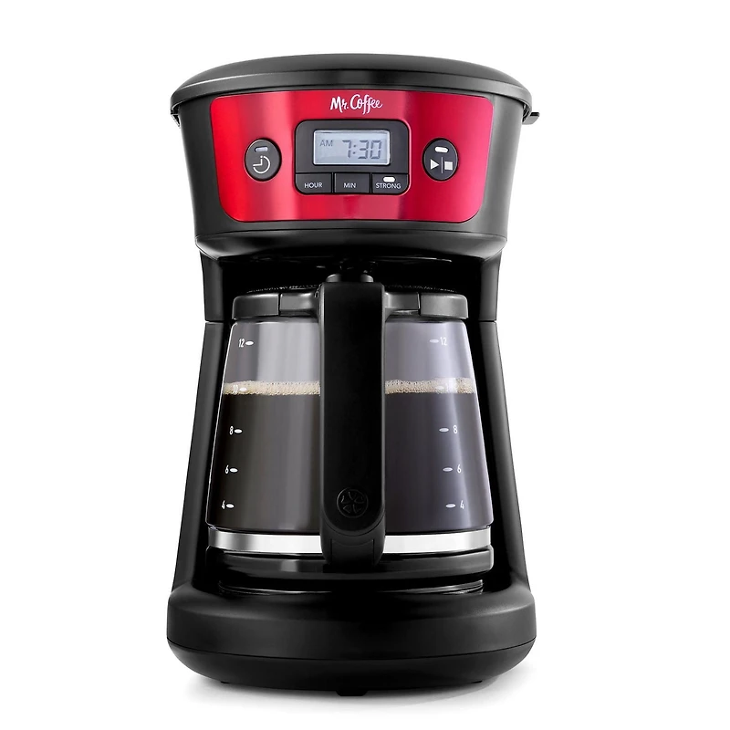 Cafetière programmable Mr. Coffee à 12 tasses avec sélecteur d’infusion corsée
